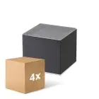 Voordeelpak 4x D'Lite Elingen Wandlamp Solar Zwart Up & Down - 830 Warm Wit | IP54 - Bewegingssensor